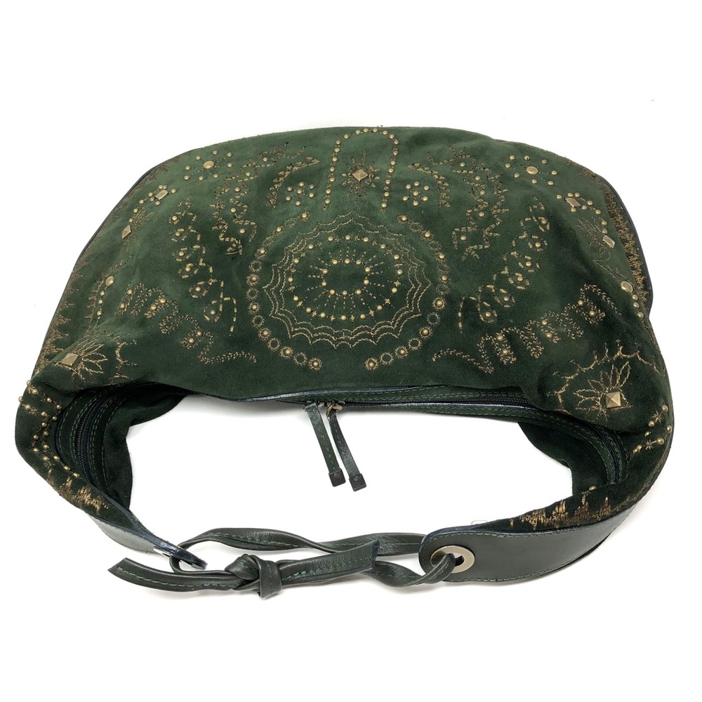 DONALD J. PLINER suede green hobo, made in Italy, NWOT - Picture 5 of 10